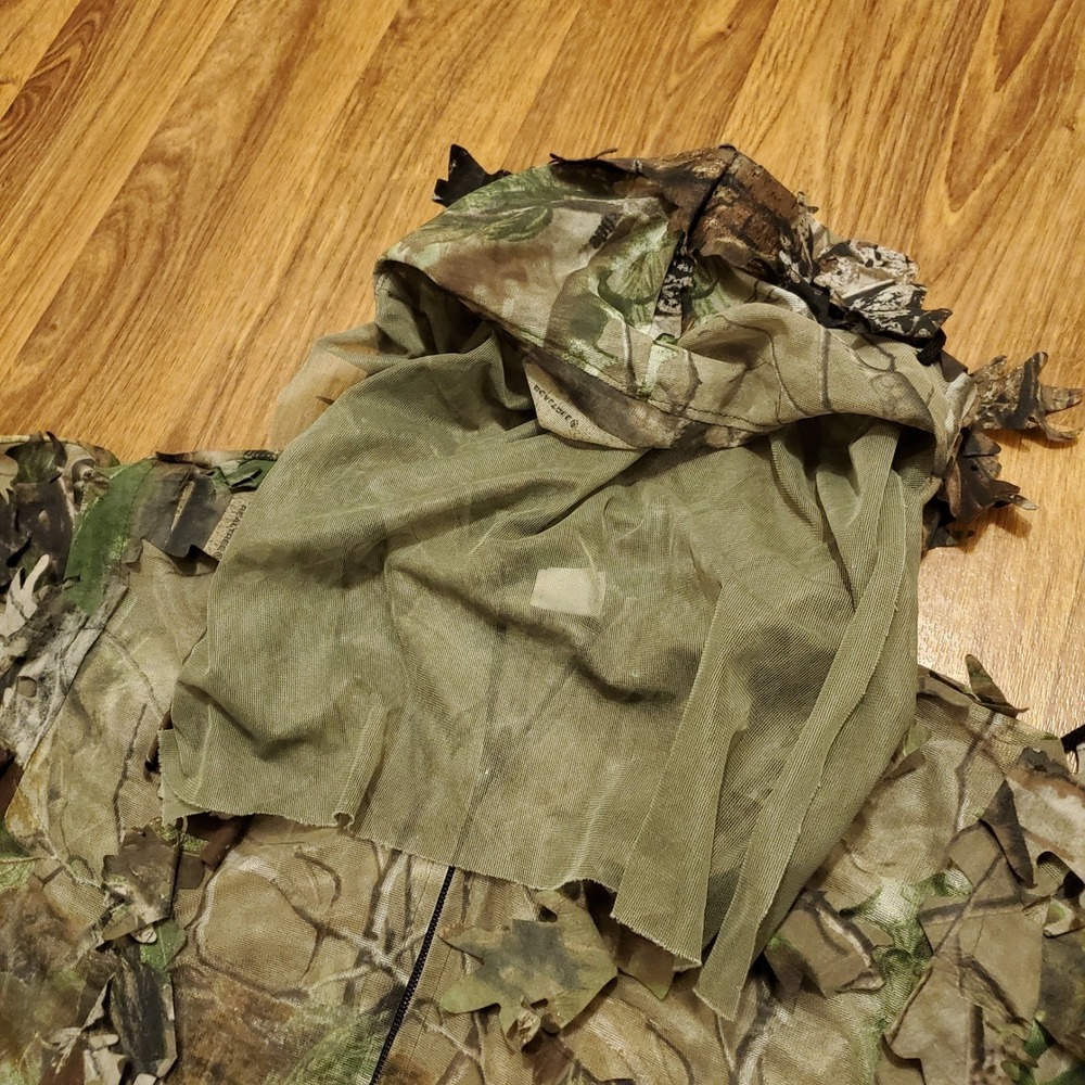 Vtg Remington Ghillie Jacket Men L/XL Green Real Tree AP Leafy 3D Camo Full Zip